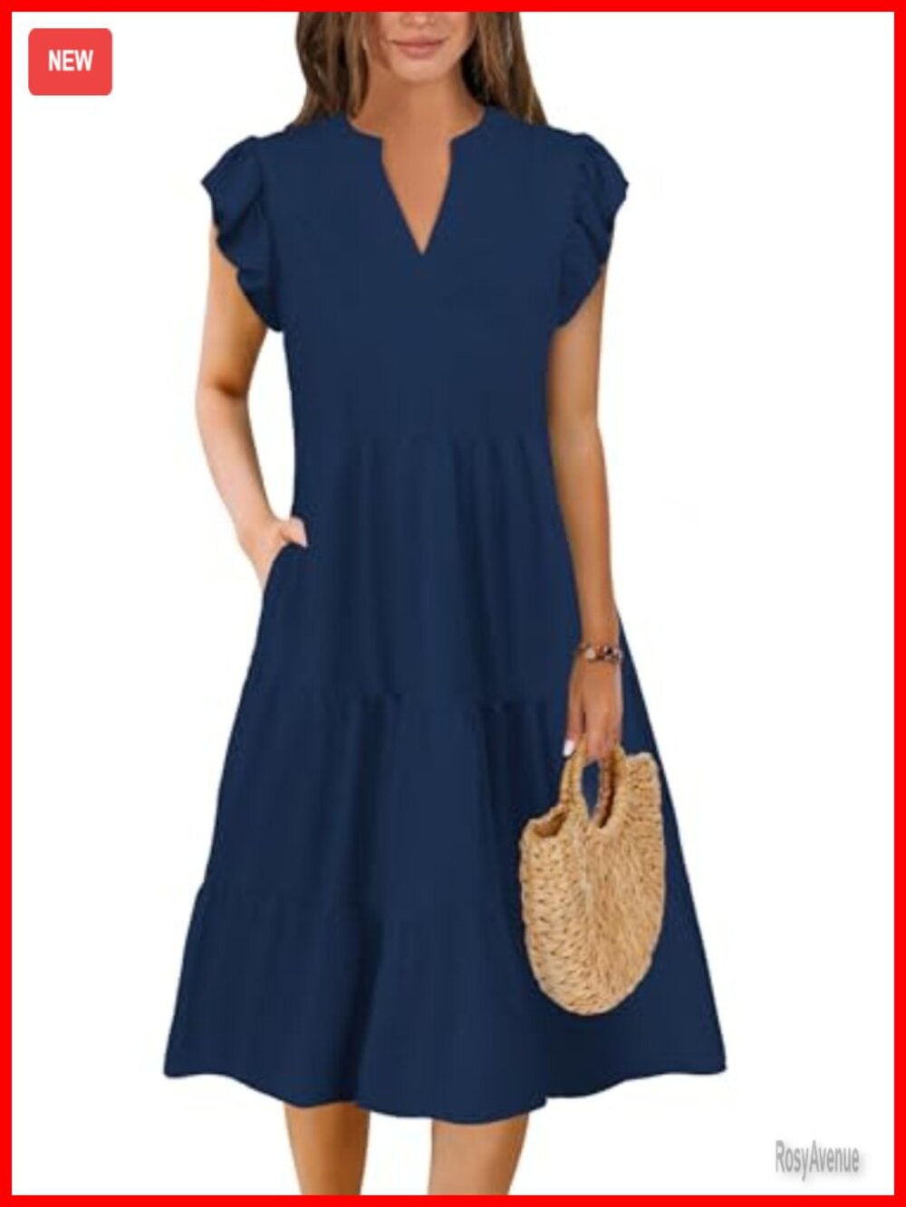 Elegant Classy Plus Size Spring Midi Dress S-XXL